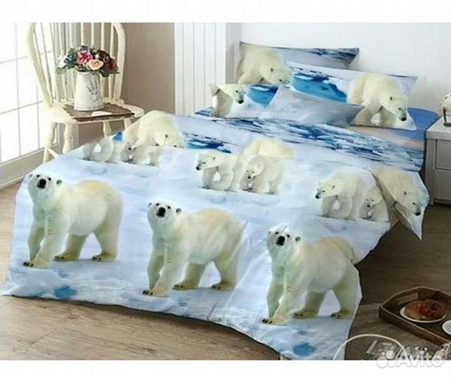 Постельный комплект из сатина 3D эффект