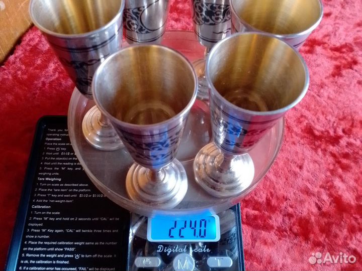 Серебряные рюмки СССР