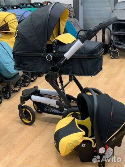 Коляска 3 в 1 новая belecoo