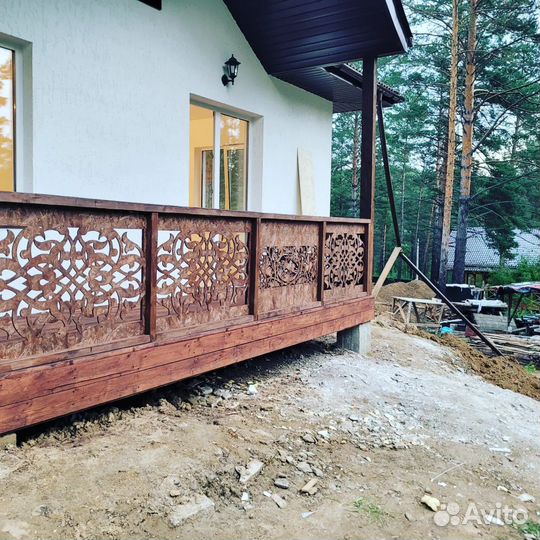 Панно и перегородки из дерева, мдф, фанеры