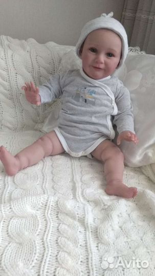 Кукла Реборн мальчишка улыбашка