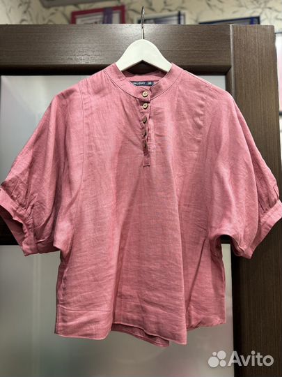 Рубашка блузка лен