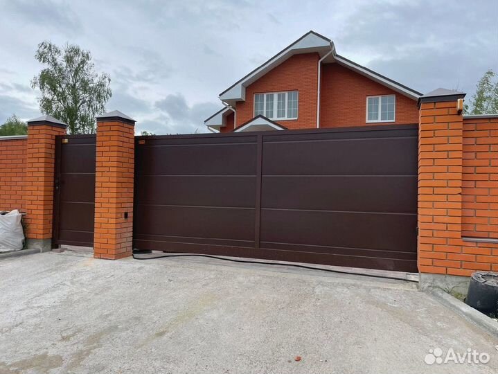 Откатные ворота под ключ, замена балки