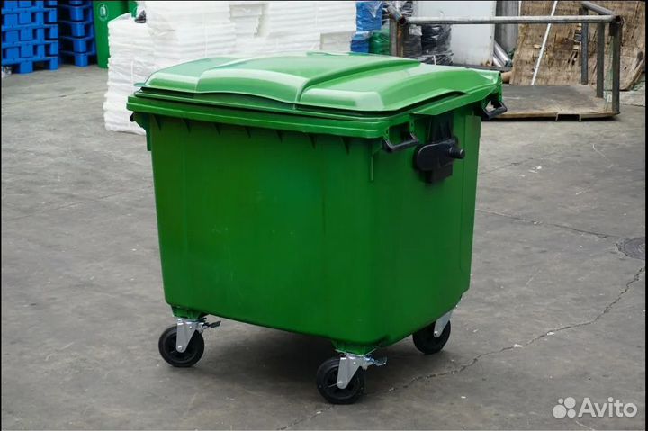 Евро контейнер для мусора 1 100л