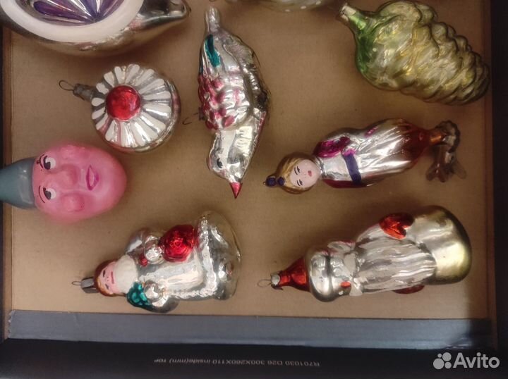 Елочные игрушки СССР после восстановления