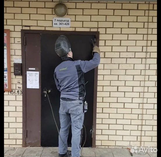 Ремонт металлических дверей