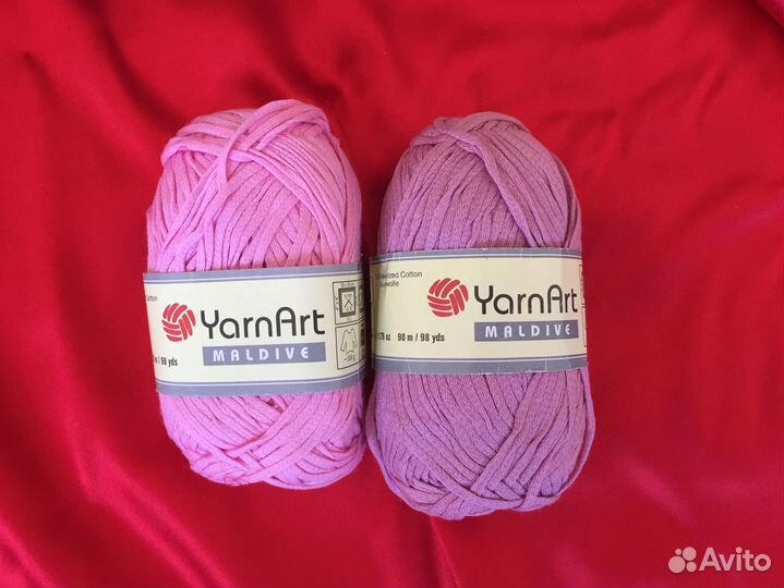 Пряжа хлопок, вискоза, полиамид, много разной