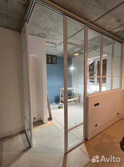 Раздвижные перегородки на заказ