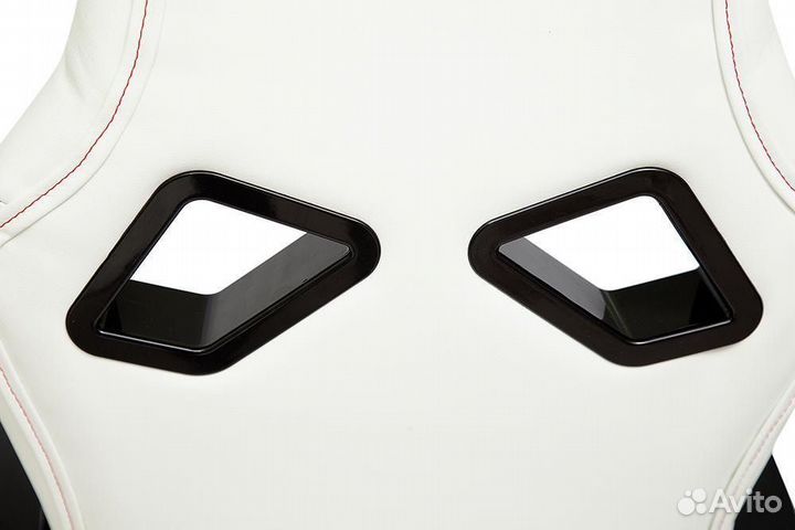 Кресло компьютерное Runner кож.зам-ткань, белый-си