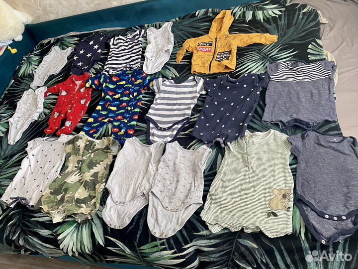 Большой пакет вещей на мальчика с 3 мес до года