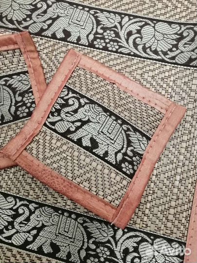 Коврик настолньный плетёный