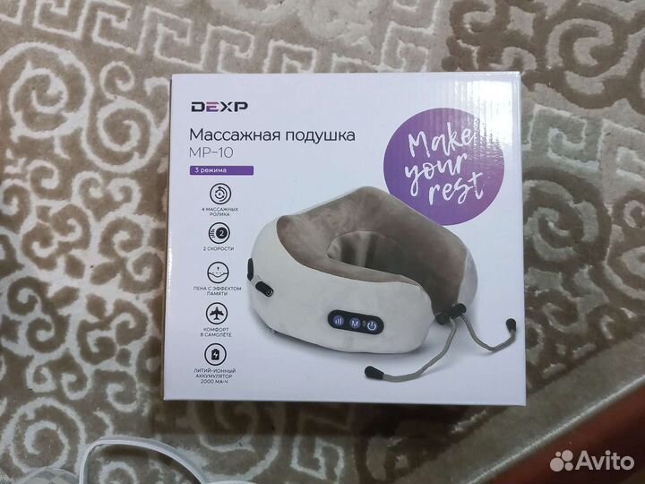 Массажная подушка для шеи Dexp
