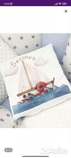 Бортики в детскую кроватку 12 шт