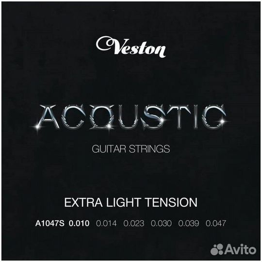 Veston A1047S - струны для акустической гитары, оп