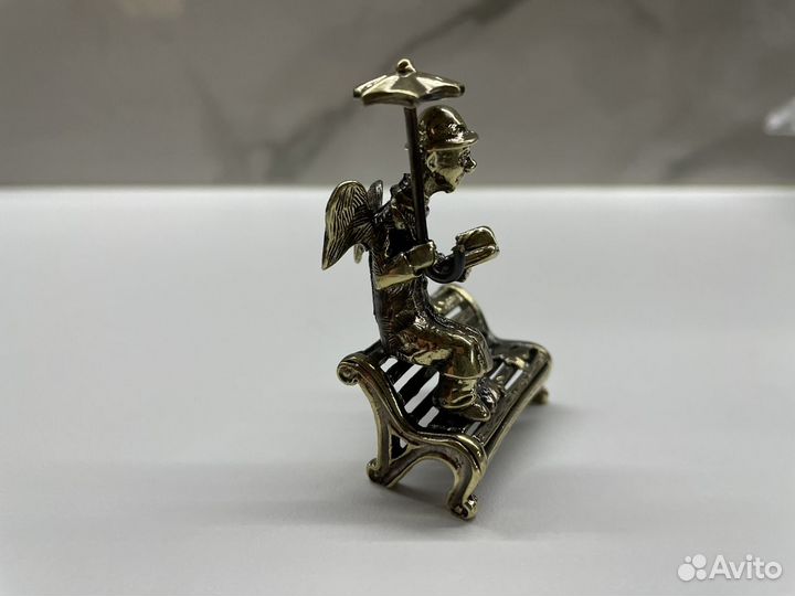 Сувенир бронза Петербургский ангел 6 см