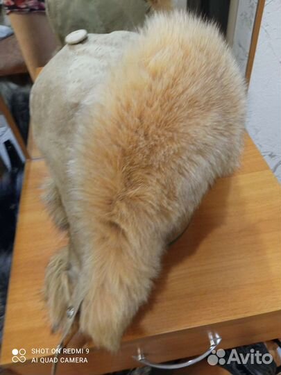 Шапка ушанка натуральный мех женская