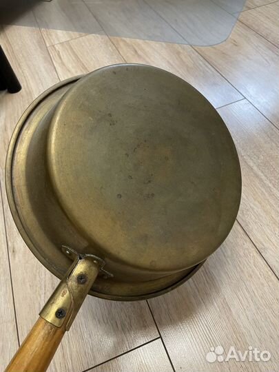 Латунный таз для варки варенья СССР