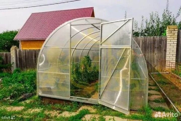 Теплица двойная дуга