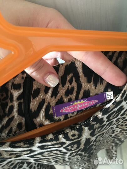 Платье леопард на 8-9 лет