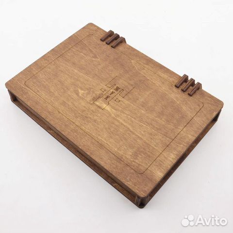 Деревянная шкатулка для хранения 6-ти складных нож