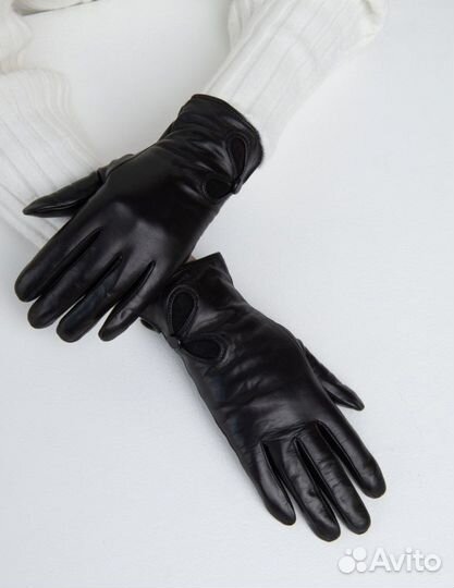 Новые женские зимние перчатки,нат.кожа