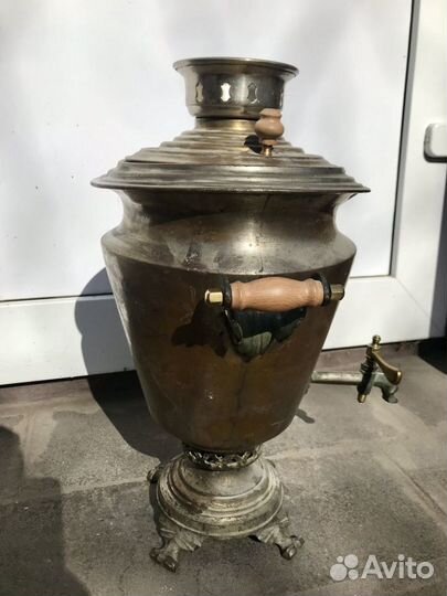 Самовар царских времён ваныкина на углях с медалям