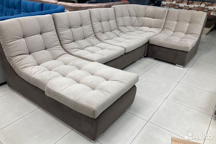 Диван угловой буквой П