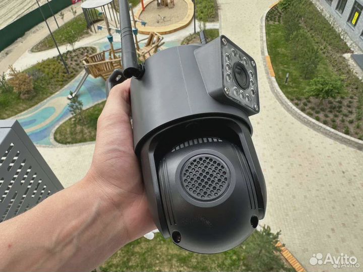 Уличная камера с сим картой два объектива