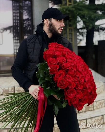 101 роза / цветы с доставкой