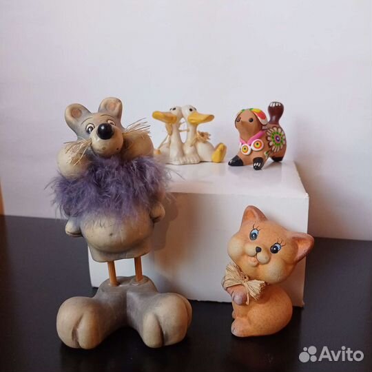 Фигурки животных, фарфор, керамика