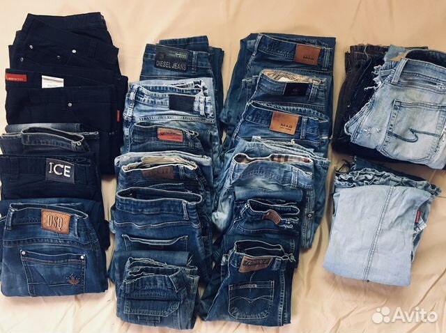 Джинсы б/у для рукоделия