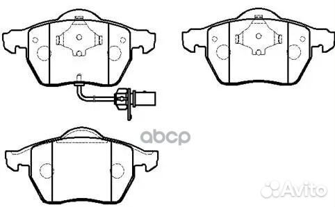 Колодки тормозные дисковые audi: A6 2.0 tfsi, A