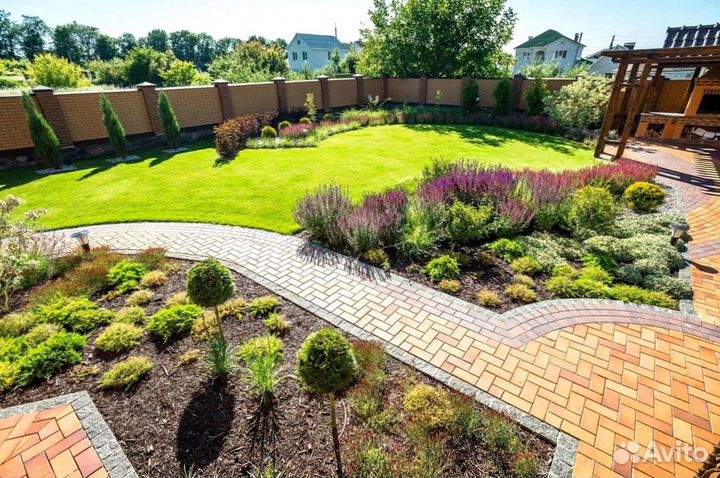 Рулонный газон под ключ