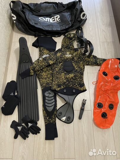 Гидрокостюм + комплект для подводной охоты Sargan