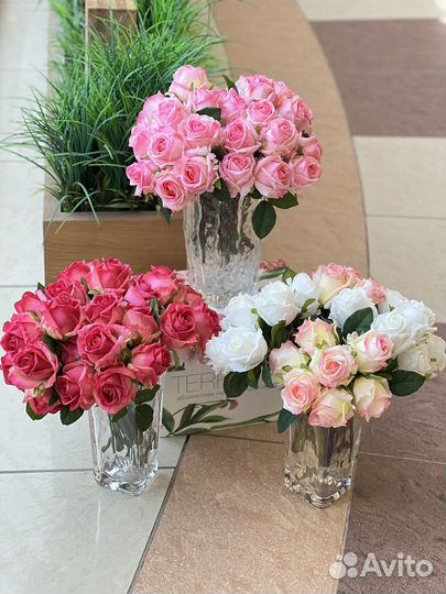 Искусственные цветы розы