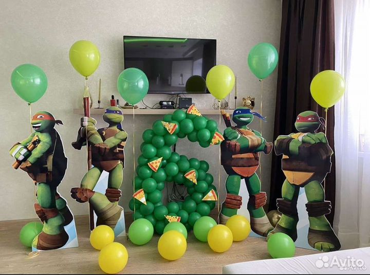 Черепашки ниндзя Фигуры напольные 4 шт