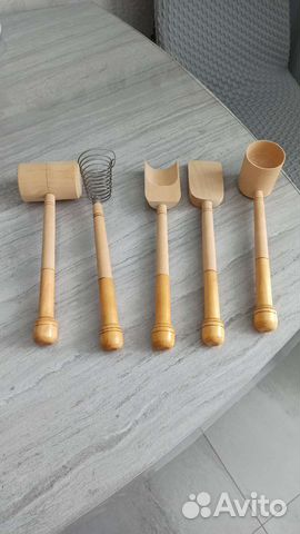 Набор деревянных лопаток
