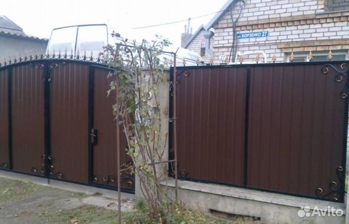 Забор металлический быстро