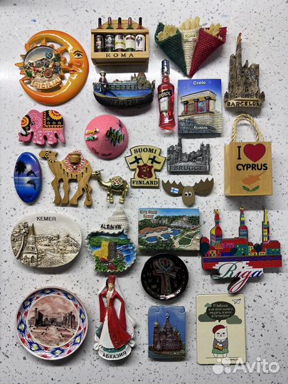 Магниты на холодильник из разных стран