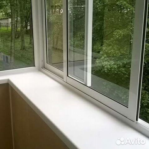 Алюминиевый балкон, окна пластик с отделкой