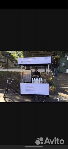 Прилавок. Велокофейня. Велорикша. Витрины