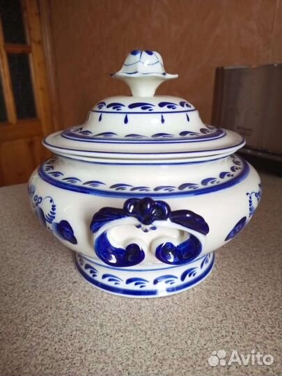 Супница гжель 2л