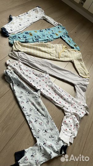 Пижамы пакетом на мальчика 80 размер