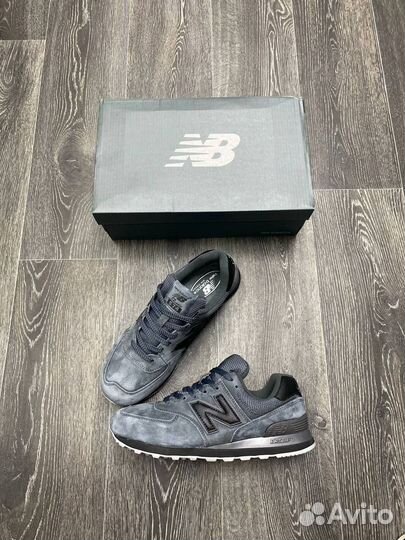 Кроссовки мужские New balance 574 серый премиум