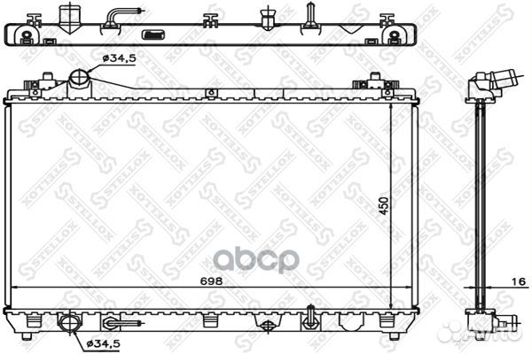 1025431SX радиатор системы охлаждения АКПП Suzu