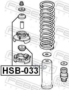 Втулка переднего амортизатора HSB033 Febest