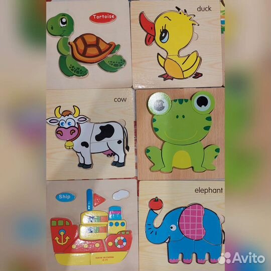 Деревянные пазлы