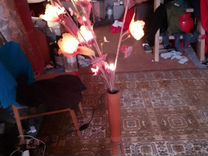 Ночник напольный Бамбуковая ваза с цветами