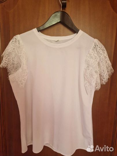Блуза белая 48