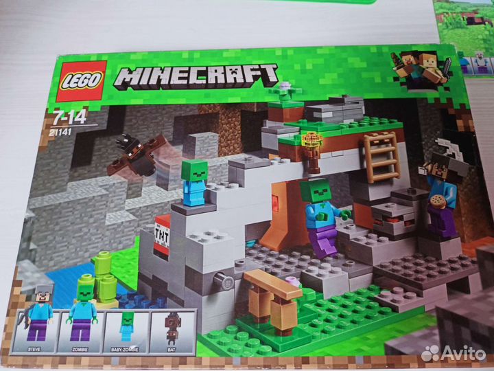 Конструктор lego Minecraft 21141 Пещера зомби